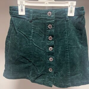 small corduroy mini skirt